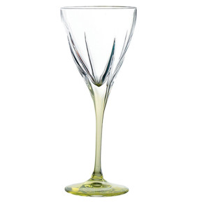 Бокал для белого вина 210 мл 1 шт  RCR Cristalleria Italiana SpA "Фьюжн /разноцветные ножки" (зеленый) / 149537