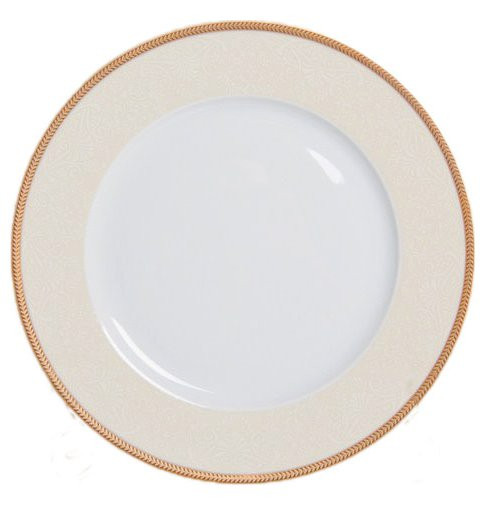 Набор тарелок 25 см 6 шт  Thun &quot;Кристина /Бежевая с золотом&quot; / 039292