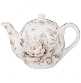 Заварочный чайник 600 мл серый  LEFARD "Белый цветок" / 230688