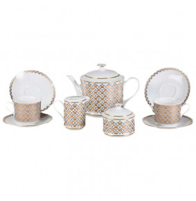 Чайный сервиз на 6 персон 15 предметов  Leander "Сабина /Восточное плетение" / 159124