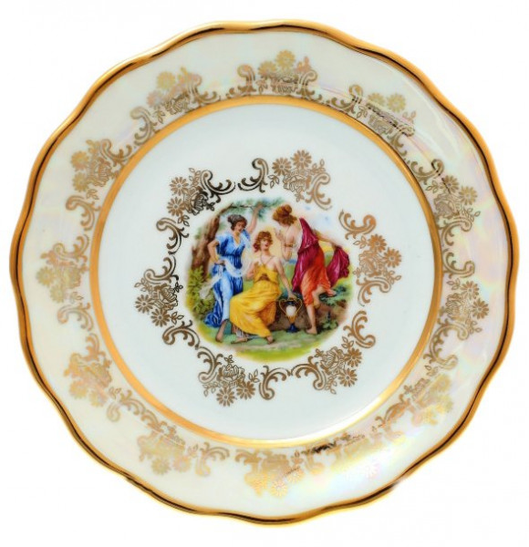 Набор тарелок 17 см 6 шт  Sterne porcelan &quot;Фредерика /Мадонна перламутр&quot; / 139140