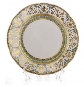 Набор тарелок 19 см 6 шт  Bohemia Porcelan Moritz Zdekauer 1810 s.r.o. "Анжелика 814 /Королевская лилия" / 100576