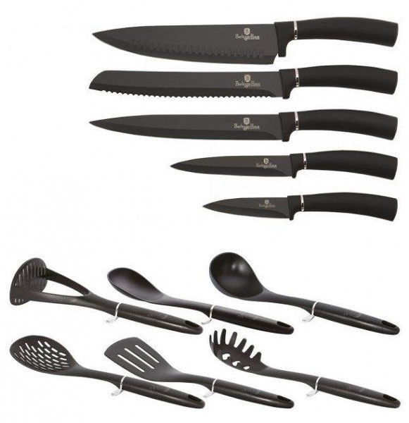 Набор кухонных ножей и аксессуаров на подставке 12 предметов / 280777