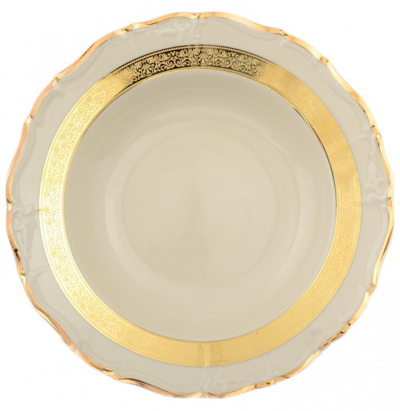 Набор тарелок 23 см 6 шт глубокие  Thun &quot;Мария-Луиза /Золотая лента /СК&quot; / 107922