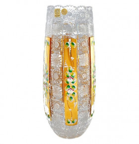Ваза для цветов 35 см  Aurum Crystal "Хрусталь с золотом" / 040004