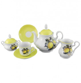 Чайный сервиз на 6 персон 15 предметов  Leander "Мэри-Энн /Лимоны" / 157999