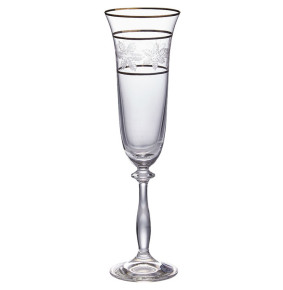 Бокалы для шампанского 190 мл 2 шт  Crystalex CZ s.r.o. "Анжела /Q7955 /Снежинки" / 231752