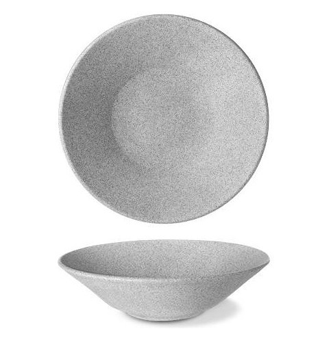Тарелка для пасты 27 см 1 шт неглазурованная  G.Benedikt &quot;Optimo granit /Светло-серый&quot; / 276699