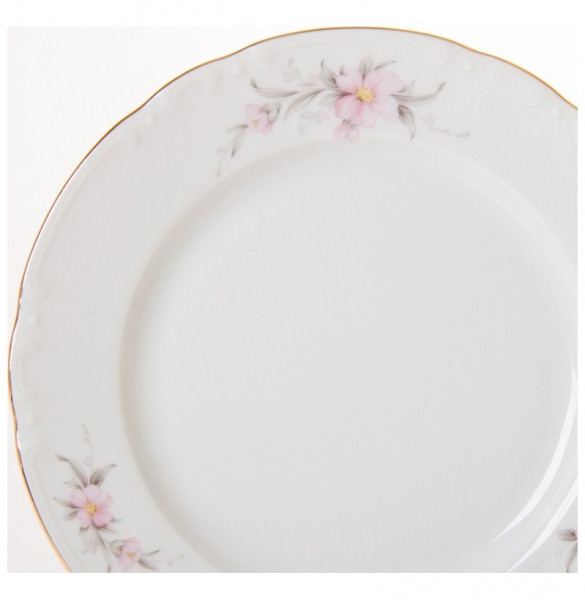 Набор тарелок 17 см 6 шт  Thun &quot;Констанция /Бледно-розовый цветок&quot; / 051284
