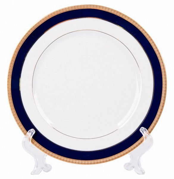 Набор тарелок 21 см 6 шт  Thun &quot;Сильвия /Синяя полоса с золотом&quot; / 221249