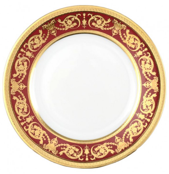 Набор тарелок 17 см 6 шт  Falkenporzellan &quot;Констанц /Императорское золото /на красном&quot; / 033181
