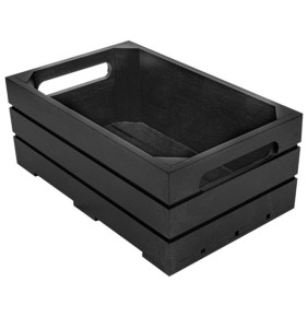 Ящик для подачи и сервировки 26,5 х 16,2 х 10 см черный   / 320826