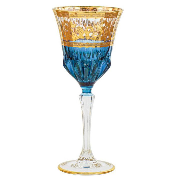 Бокалы для красного вина 280 мл 6 шт синие  Art Decor &quot;Адажио /Барокко /Золото&quot; / 289226