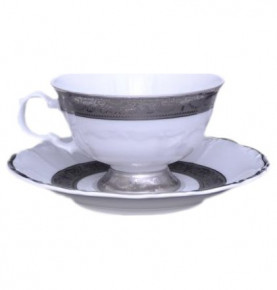 Чайная чашка 140 мл  Royal Czech Porcelain "Мария-Тереза /Платиновая лента" / 204883