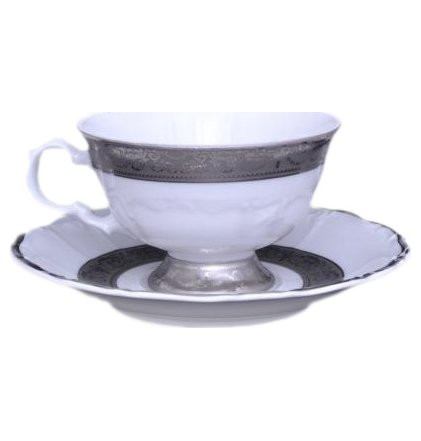Чайная чашка 140 мл  Royal Czech Porcelain &quot;Мария-Тереза /Платиновая лента&quot; / 204883