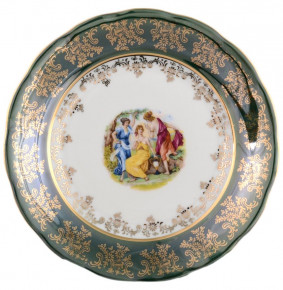 Набор тарелок 19 см 6 шт  Royal Czech Porcelain "Фредерика /Мадонна зелёная" / 088743