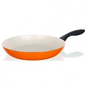 Сковорода 28 см c керамическим антипригарным покрытием оранжевая "Banquet /Ceramia" / 152487