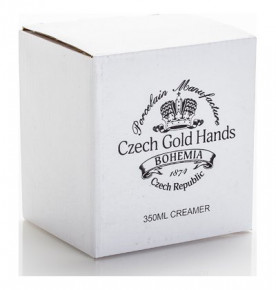 Молочник 350 мл  Porcelaine Czech Gold Hands "Луиза /Роза с вензелем /кобальт" / 153126