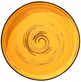 Тарелка 23 см жёлтая  Wilmax "Spiral" / 261603