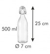 Бутылка с зажимом 500 мл гранённая  Tescoma &quot;DELLA CASA /Без декора&quot; / 147351