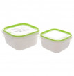 Набор контейнеров 2 шт (400, 700 мл) салатовые  Ucsan Plastik &quot;Ucsan&quot; / 296224