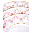 Набор тарелок 19 см 6 шт  Leander &quot;Соната /Розовый цветок&quot; / 084182