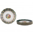 Набор тарелок 25 см 6 шт  Royal Czech Porcelain &quot;Фредерика /Мадонна зелёная&quot; / 088744