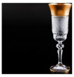 Бокалы для шампанского 150 мл 6 шт  Glasspo &quot;Фелиция /Хрусталь матовое золото&quot; / 094618