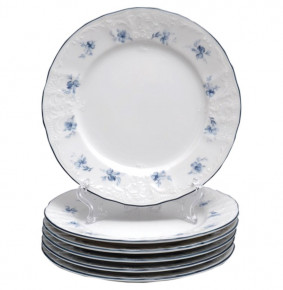 Набор тарелок 17 см 6 шт  Thun "Бернадотт /Синий цветок" / 006222
