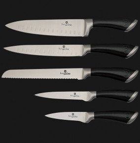 Набор кухонных ножей 6 предметов на подставке  Berlinger Haus "Passion Collection" / 135751