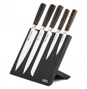 Набор кухонных ножей 6 предметов на магнитной подставке "Lara" / 285188