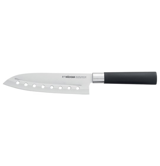 Нож Сантоку 17,5 см с отверстиями  NADOBA &quot;KEIKO&quot; / 164535