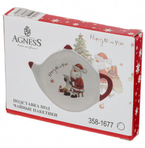 Подставка для чайного пакетика 12 х 8,5 х 1,5 см  Agness "С Новым годом!" / 215202