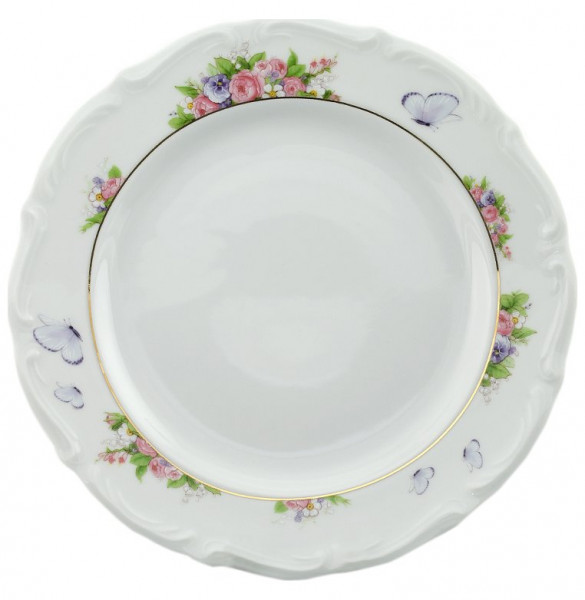 Набор тарелок 19 см 6 шт  Cmielow &quot;Мария-Тереза /Цветы и бабочки&quot; / 061471