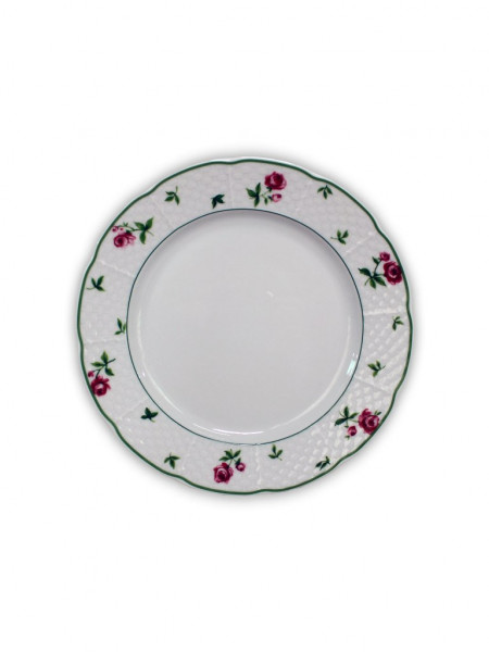 Набор тарелок 19 см 6 шт  Thun &quot;Менуэт /Роза /зеленая отводка&quot; / 159281
