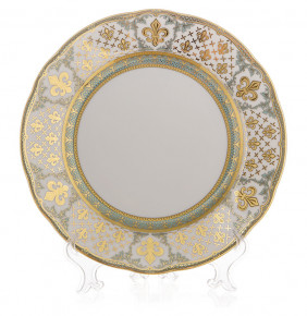 Набор тарелок 25 см 6 шт  Bohemia Porcelan Moritz Zdekauer 1810 s.r.o. "Анжелика 814 /Королевская лилия" / 100577