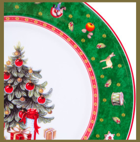 Тарелка 27,8 х 2,4 см  Repast "Christmas world /Green 2" / 337798