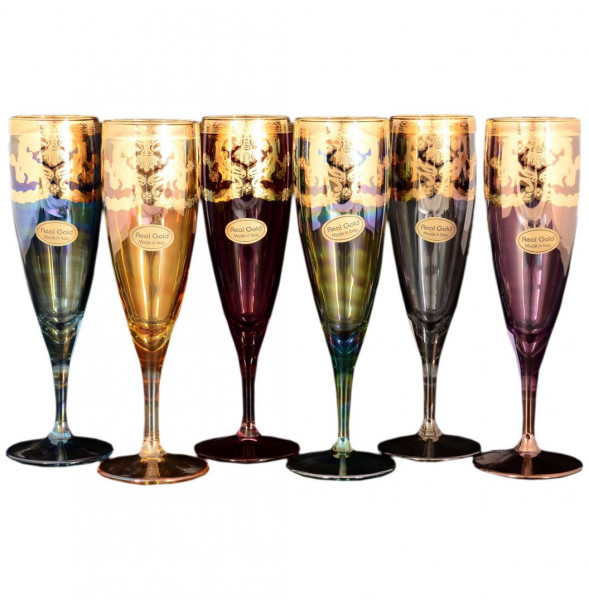 Бокалы для шампанского 6 шт  Art Decor &quot;Лирик /Венециано /Ассорти&quot; / 118290