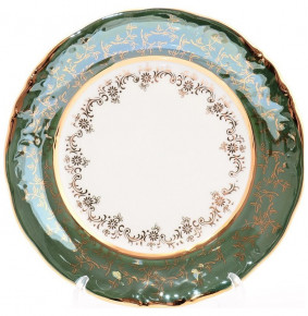 Набор тарелок 19 см 6 шт  Sterne porcelan "Фредерика /Золотые листья на зелёном" / 128781