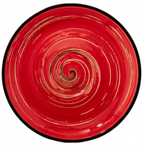 Блюдце 14 см красное  Wilmax "Spiral" / 261565