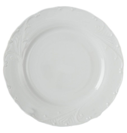 Набор тарелок 25 см 6 шт  Bohemia Porcelan Moritz Zdekauer 1810 s.r.o. &quot;Лиана /Золотая отводка&quot; / 050995