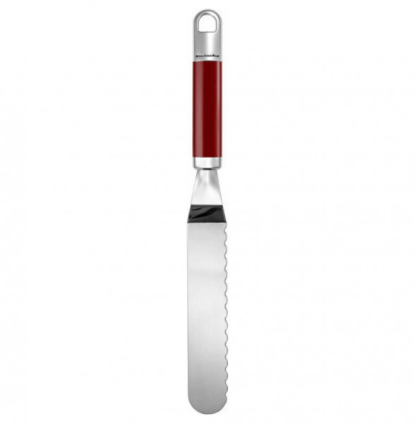 Лопатка кондитерская двухсторонняя красная ручка &quot;KitchenAid&quot; / 222438