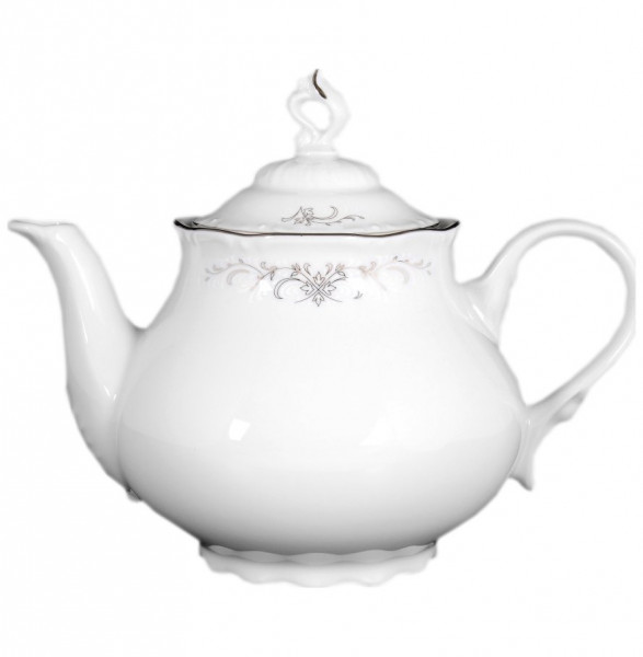 Заварочный чайник 1,2 л  Thun &quot;Констанция /Серый орнамент /отводка платина&quot; / 088841