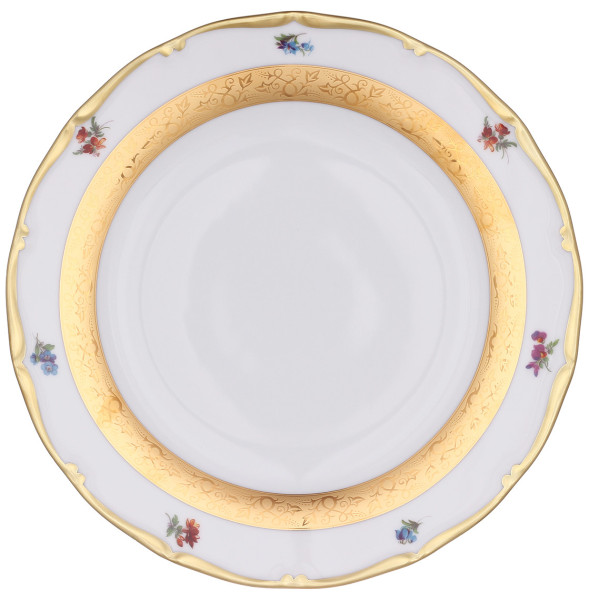 Набор тарелок 21 см 6 шт  Leander &quot;Аляска /Цветы /Золотая лента&quot; / 313561