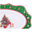 Блюдо 25,4 х 16,6 х 2 см овальное  Repast &quot;Christmas world /Green 2&quot; / 337800