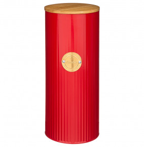 Емкость для продуктов 11 х 27 см красная Спагетти 2,3 л  Agness "Тюдор" / 252386