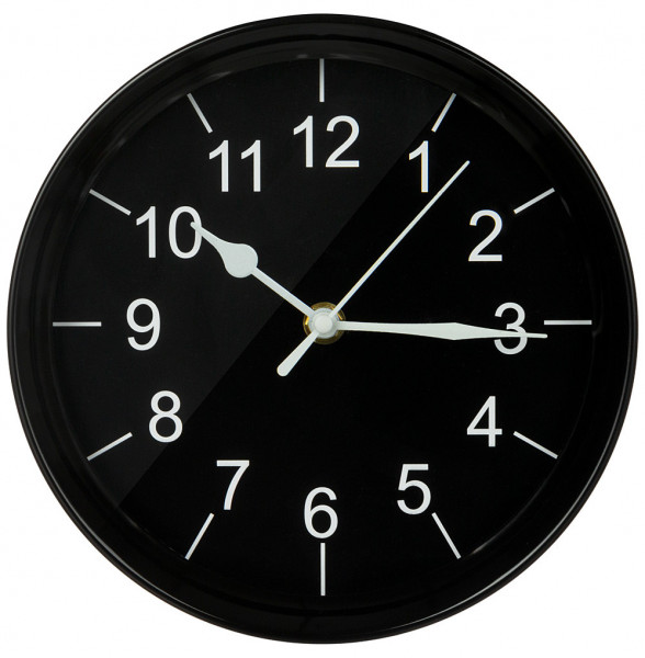 Часы настенные 20,3 х 20,3 х 5,2 см чёрные  LEFARD &quot;МОДЕРН&quot; / 268850