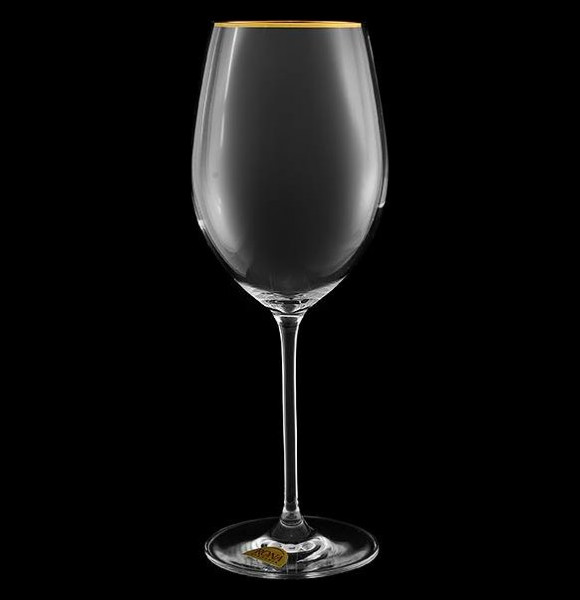 Бокалы для красного вина 480 мл 6 шт  Rona &quot;Spirit /Золотая отводка&quot; / 163823