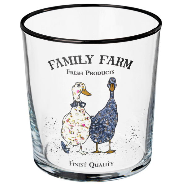 Стаканы для воды 380 мл 4 шт  Rakle &quot;Family farm /Geese&quot; / 328665