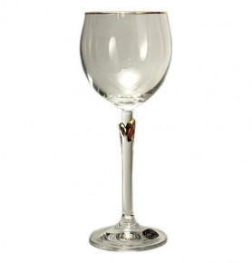 Бокалы для белого вина 200 мл 6 шт  Crystalex CZ s.r.o. "Бриджитта /Отводка золото" / 005323
